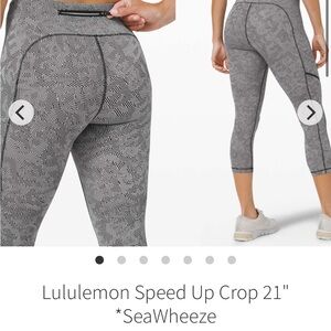 Lululemon Seawheeze Speed Up 21” Crop